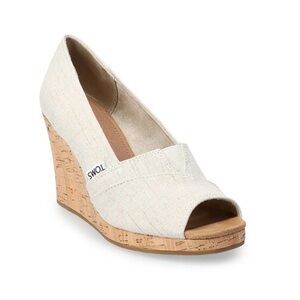 Toms Women's Tan Wedge Shoes
